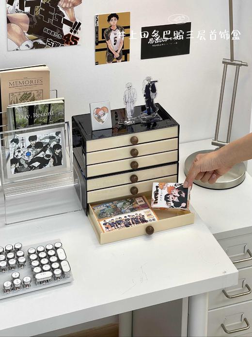 D111343颜值担当实力并存三层收纳随放随拿多巴胺三层首饰盒 商品图2