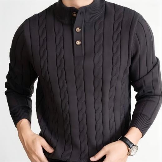 杰*亚同款 SUSX极简半高亨利领纽扣羊毛衫S0246833（下单3-7天发货） 商品图5