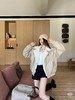 D111351侧三杠仿麂皮拼接驼绒毛拉链棉服外套 商品缩略图9