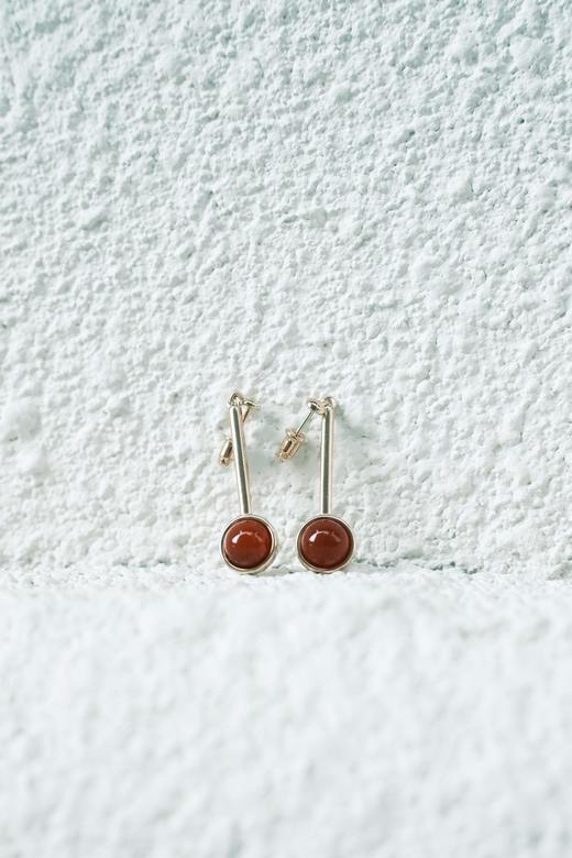 SOL DE VERANO 格兰纳达红玛瑙耳钉 商品图1