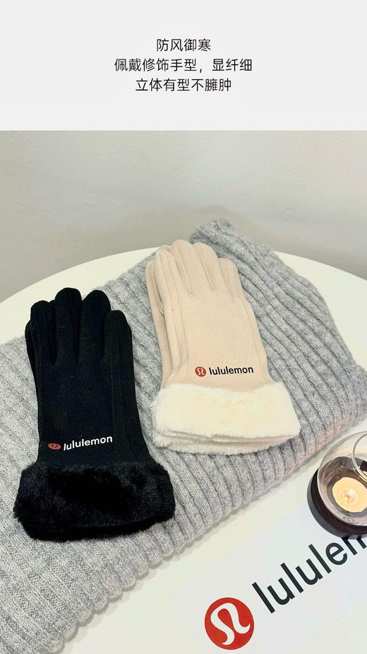 D111355内里加绒防风保暖实用触屏功能手套 商品图12