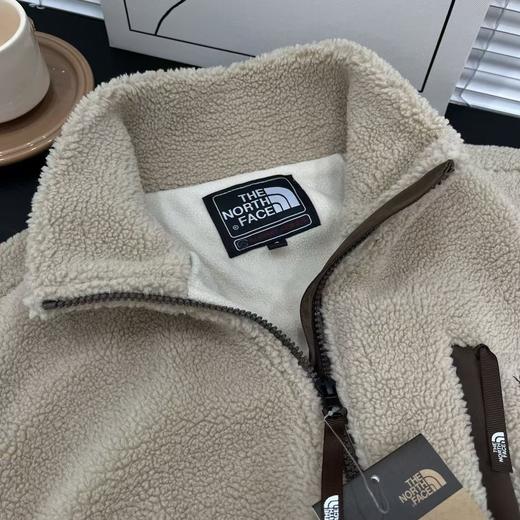 D111369新款上新情侣小标手臂双标抓绒摇粒绒羊羔毛拉链夹克外套 商品图5