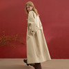 西遇韩系大翻领风衣外套女冬新款高级感系带收腰显瘦长款大衣H0055253 商品缩略图4