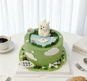 风中凌乱小动物卡通蛋糕-低糖处理无添加