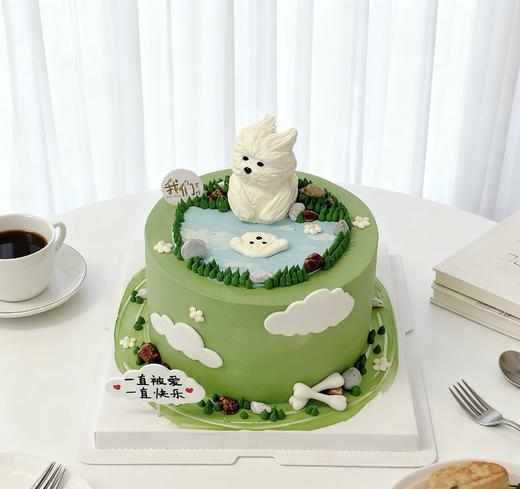 风中凌乱小动物卡通蛋糕-低糖处理无添加 商品图0