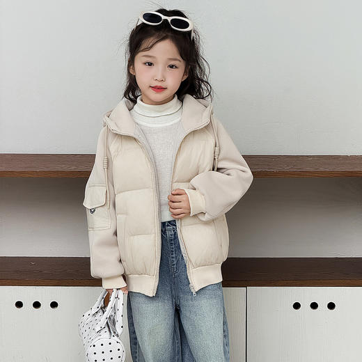 儿童羽绒服男女童2025新款冬装外套宝宝连帽保暖中大童轻校服神器 商品图3
