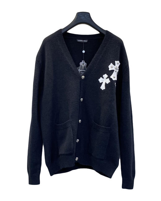 中性款V领针织开衫毛衣he009 商品图0