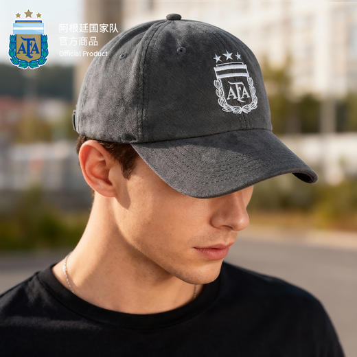 【官方正版】阿根廷国家队 | 灰色棒球帽休闲遮阳帽户外百搭 商品图3