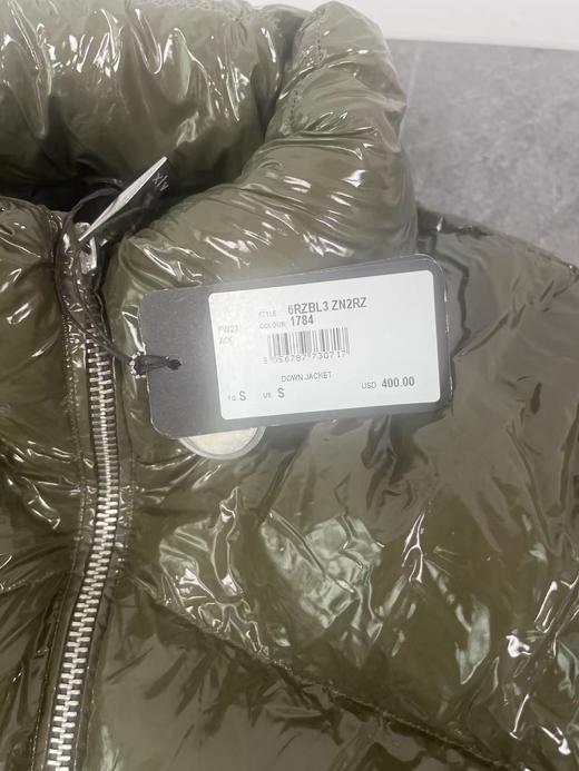 瑕疵Armani Exchange/AX 男士亮面绗缝logo印花全拉链立领保暖羽绒服 商品图3