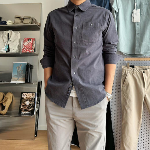 男士秋冬磨毛衬衫衬衣111302 商品图2