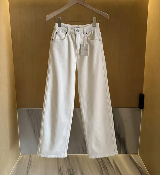 8111301 之禾白加绒阔腿裤牛仔裤 商品图2