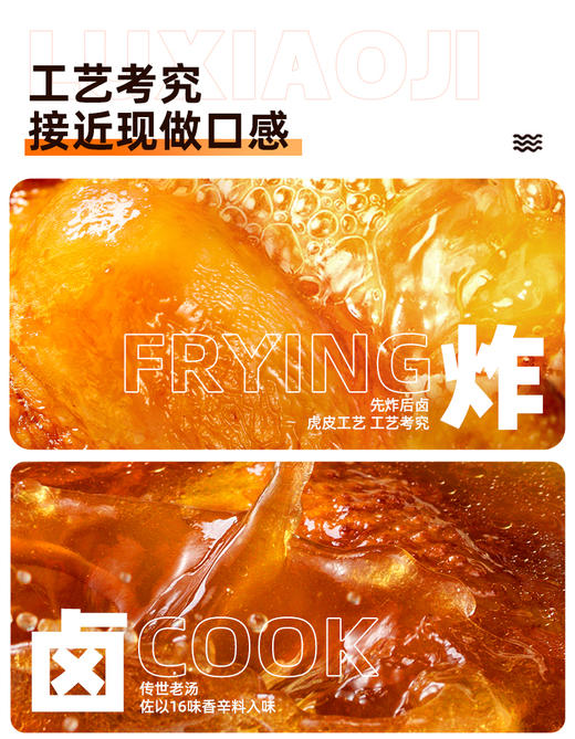 【卤味零食】鲁小吉虎皮大鸡腿五香味/香辣味*10根 开袋即食山东特产独立包装 商品图4