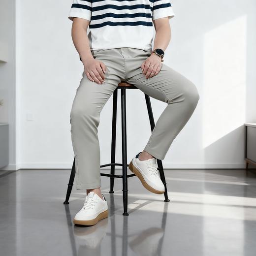 舒乐高鞋子男鞋隐形内增高6cm休闲鞋男款板鞋小白鞋透气运动鞋男 商品图6