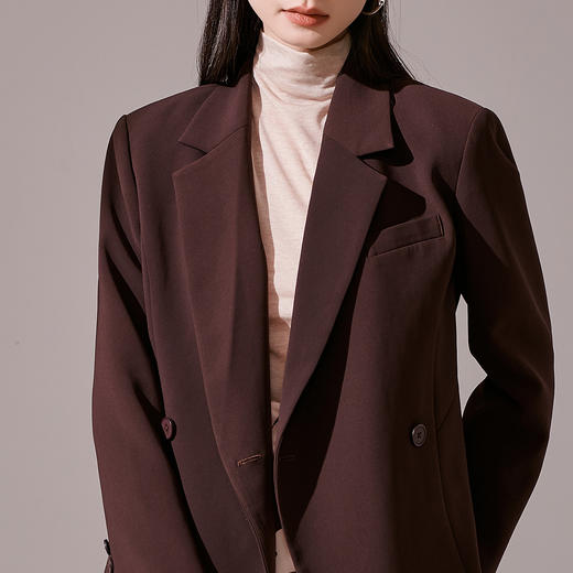 剩S/M/L 【芳外】2025秋冬新品加厚西装外套8T23CX1129 商品图4