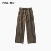 PINLI品立2025冬季新款男士加绒加厚纯色百搭宽松直筒休闲长裤潮GD253117179 商品缩略图5