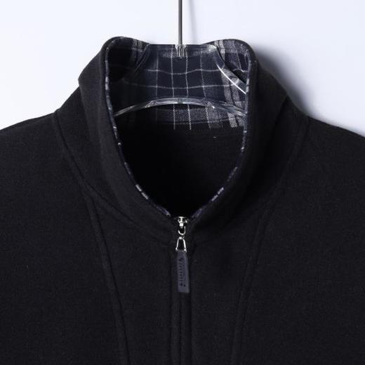 9928SDSA男士秋冬新款痞帅男装潮牌拼接半拉链立领卫衣百搭时尚百搭 商品图2