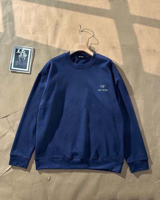 D111322胸前字母品牌印花35周年加绒款圆领卫衣男 商品图5