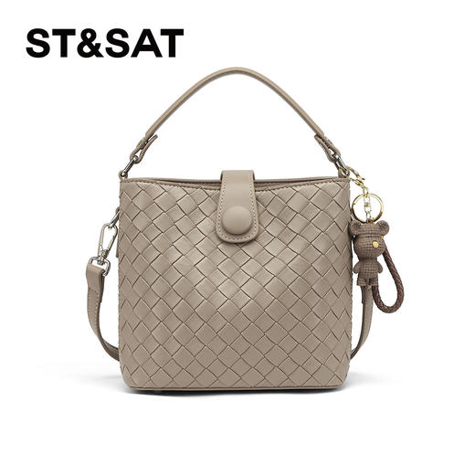 星期六都市通勤编织风手提包SSD521A0G5 商品图10