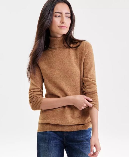 好折回归！Macy梅西charpter club女士高领喀什米尔羊绒衫 商品图1