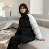 Schenvega情侣宽松百搭拼接撞色棉衣外套A87-DQC5368 商品缩略图6