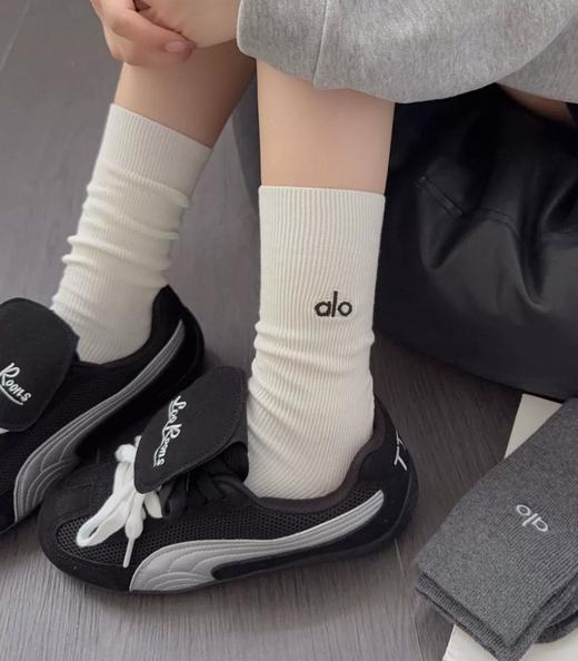 D111341纯棉不闷脚一组3双纯色刺绣袜组合中筒袜 商品图11