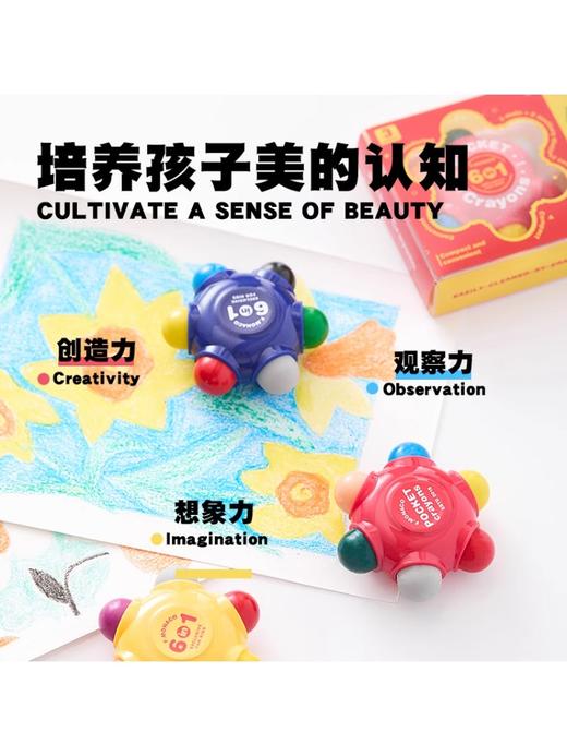 【积分兑换】Flower Monaco花芽儿童绘画蜡笔单个装（颜色随机发货） 商品图1