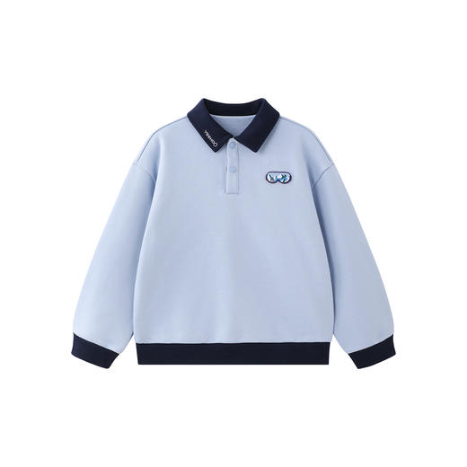 英氏男童卫衣2025秋装新款长袖polo翻领童装套头休闲上衣中大童 商品图5