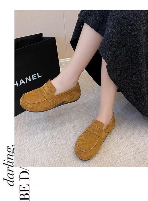 D111308复古英伦风女鞋2025秋冬季百搭休闲鞋 商品图4