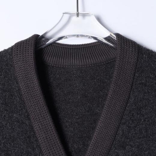 89006SDSA男士秋冬新款痞帅男装简约撞色针织开衫纽扣V领毛衣百搭时尚 商品图1