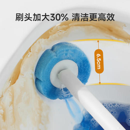 美丽雅家用一次性卫生间马桶刷套装可换刷头 商品图2