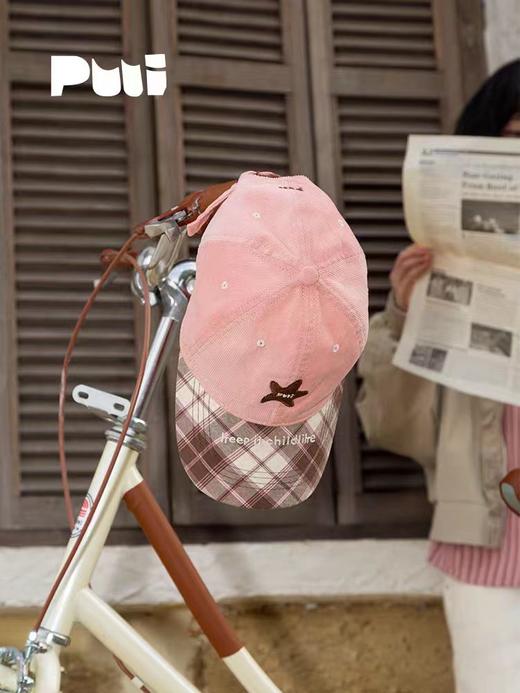 4楼Eubelle欧蓓 puui原创粉色棒球帽刺绣鸭舌帽 女 新款显脸小百搭 活动价：128元 商品图1