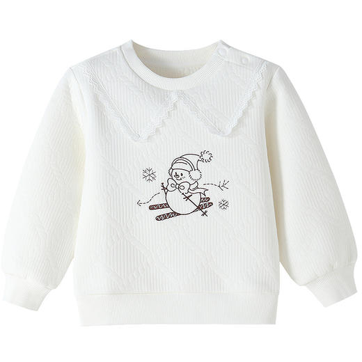 【实体店同款】女童圆领长袖卫衣冬季新款安奈儿童装XG541087 商品图5