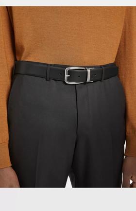 杰尼男士臻皮荔枝纹腰带。礼盒装 PJ040