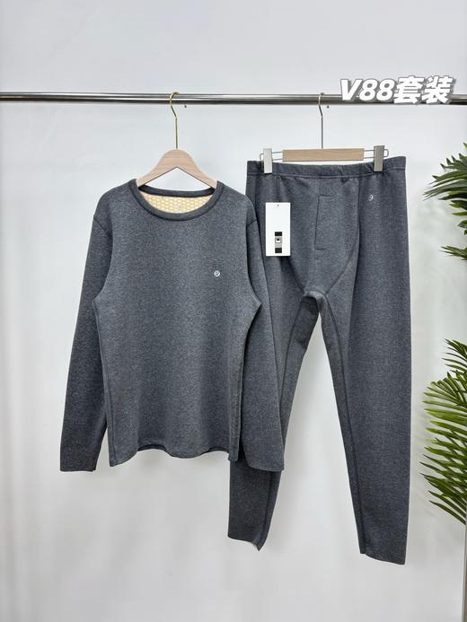 2025新款lulu情侣款保暖内衣套装！双面磨毛+细羊毛+桑蚕丝，无痕蓄热！ 商品图2