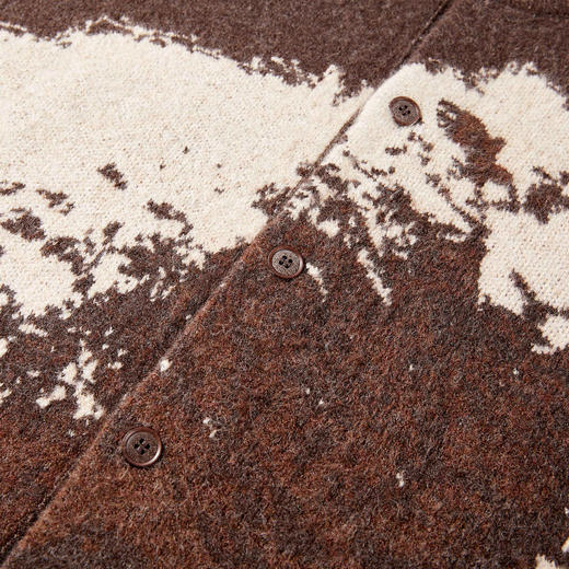 潮牌【至臻羊毛胶囊】系列芝麻点提花羊毛混纺毛衣开衫NP5ASW05 商品图2