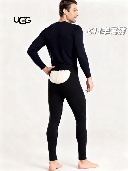 D111377冬新款加绒加厚护腰护膝一体羊毛裤男女款 商品图14