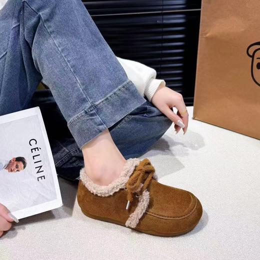 D111307女士轻便百搭舒适秋冬吉荣保暖勃肯鞋豆豆鞋 商品图6