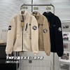 D111369新款上新情侣小标手臂双标抓绒摇粒绒羊羔毛拉链夹克外套 商品缩略图0
