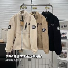 D111369新款上新情侣小标手臂双标抓绒摇粒绒羊羔毛拉链夹克外套