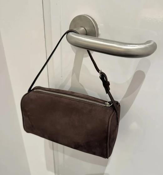 重磅自留！乌木色铅笔包  糖炒栗子麂皮90s笔袋包    Row手提包 商品图1