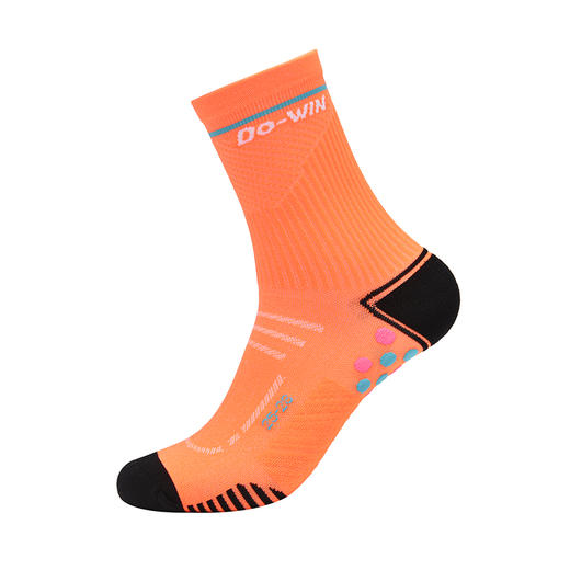 多威运动袜透气防滑男女撞色线条跑步中筒袜1352216 商品图7