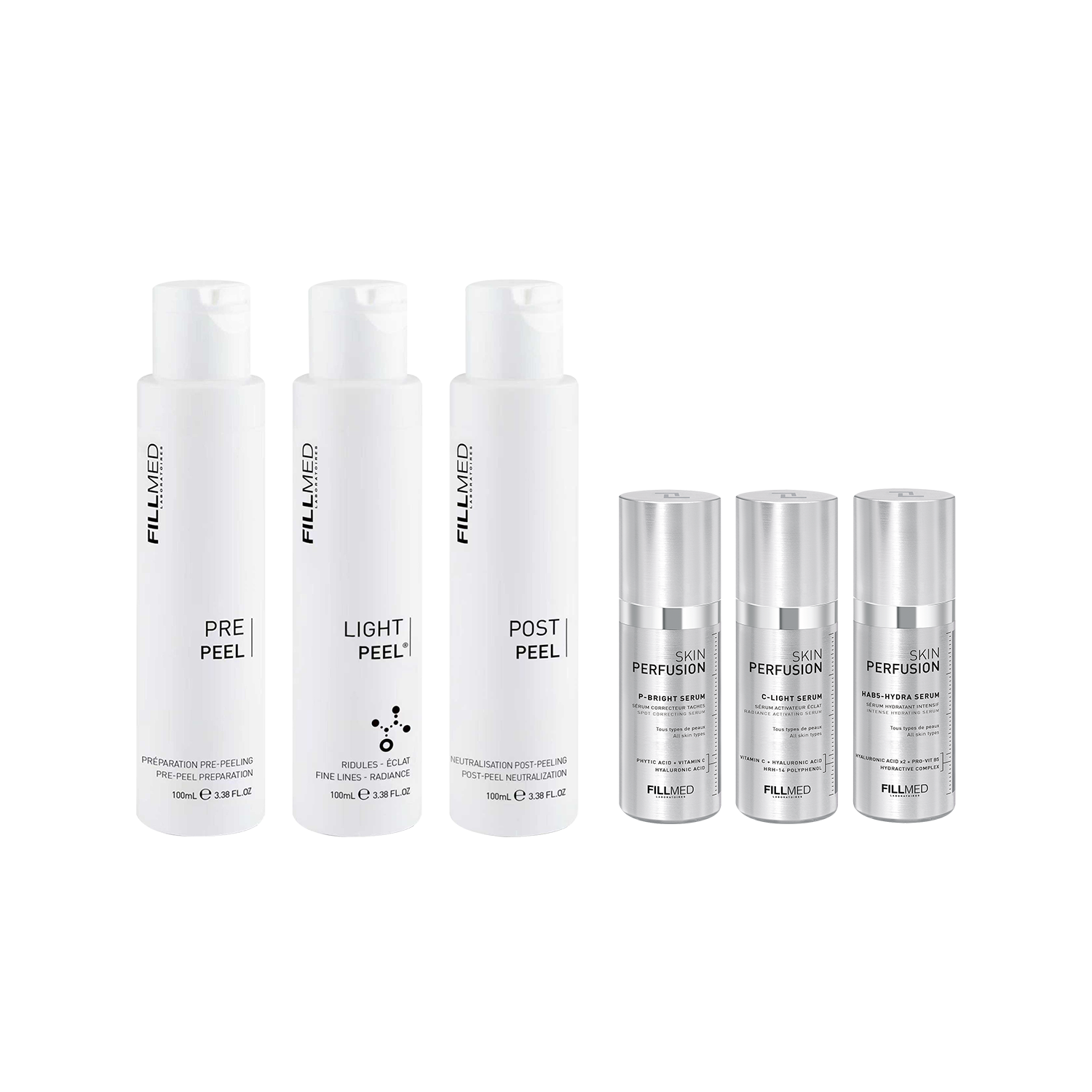 【C精华;P精华;HAB5精华 预售7天陆续发货】法国Fillmed 点阵激光疗程 祛斑祛黄色素暗沉焕肤亮白 C光亮白精华/PS淡斑精华 专业疗程 菲尔曼