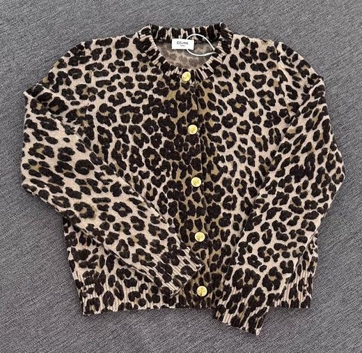 女款豹纹针织毛衣开衫zo008 商品图0