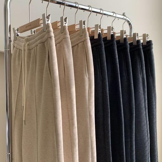 伊泺杉人字纹羊毛阔腿裤 | 触感柔软亲肤 厚实保暖 时髦显瘦 常规款/加绒款 商品图2