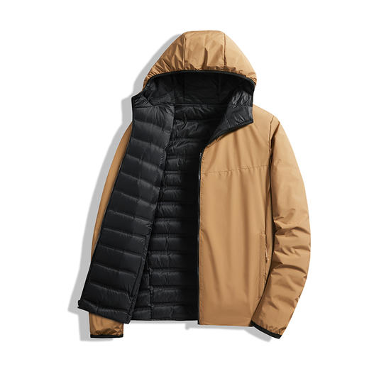 LUCKY DEER幸运鹿情侣款轻薄双面穿保暖羽绒服 商品图3