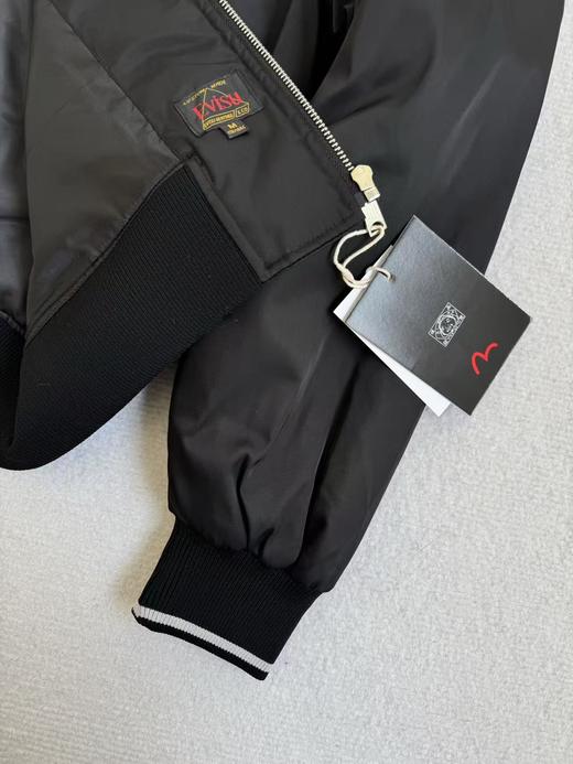 D111370秋冬季新品男士仙鹤嵌条大M棒球服通勤夹克外套棉服 商品图1