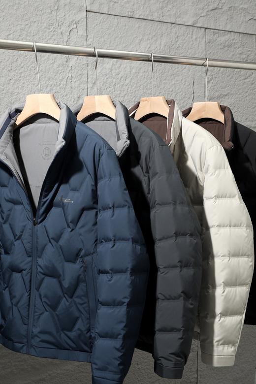 D111335新品两面穿90鸭绒防风防水男士立领羽绒服 商品图1