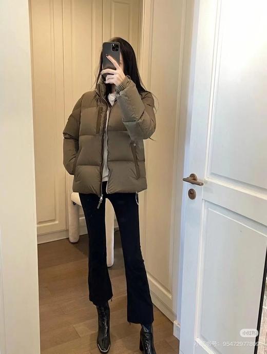 D111368冬季25FW BESBRE 皮拉链短款羽绒服男女同款 商品图12