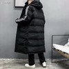 D111323男女情侣款中长款连帽羽绒棉连帽棉服 商品缩略图1