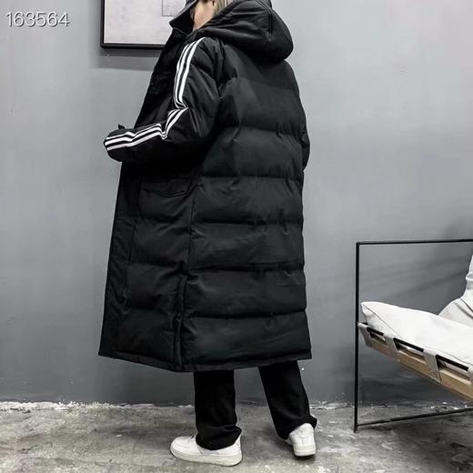 D111323男女情侣款中长款连帽羽绒棉连帽棉服 商品图1